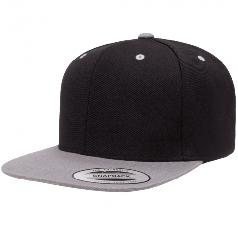 Кепка FlexFit 6089MT - Classic Snapback Black/Silver
