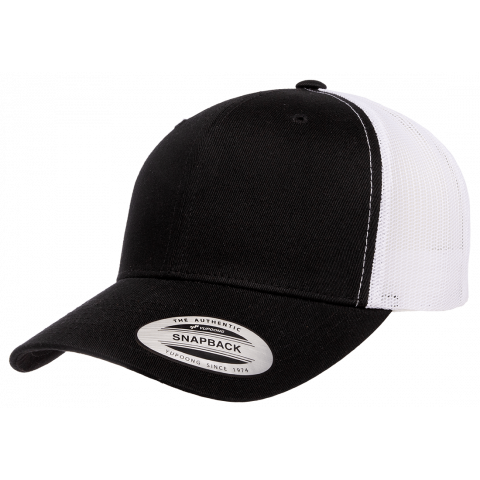 Кепка FlexFit 6606T Retro Trucker - Black/White Кепка FlexFit 6606T Retro Trucker - Black/White