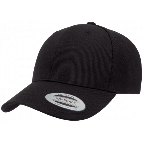 Кепка FlexFit 6789M - Curved Visor Snapback Black