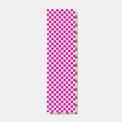 Шкурка для скейтборда dipGRIP Check Pink 